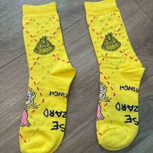 McDonald's Grinch Yellow Socks